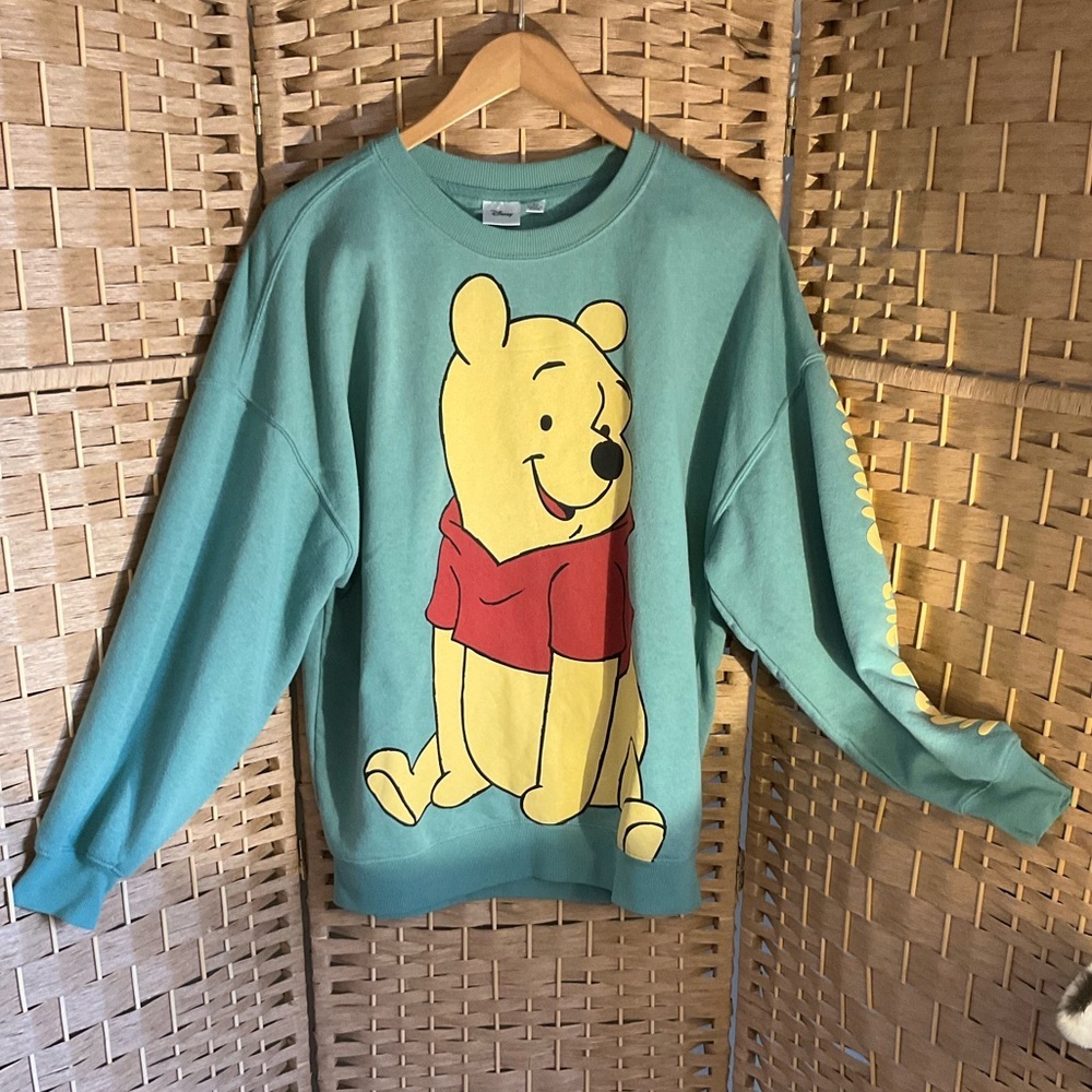 🍯 POOH Disney Teal Oversized Sweatshirt